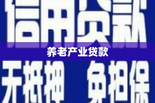 磴口养老产业贷款