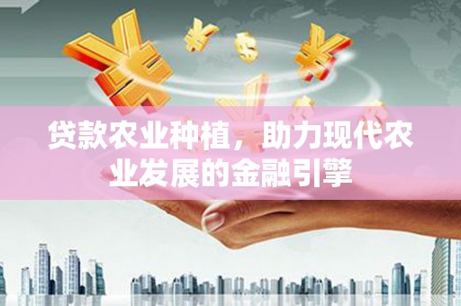 磴口贷款农业种植，助力现代农业发展的金融引擎