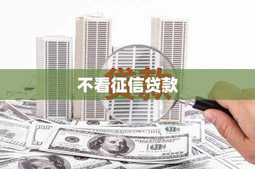 磴口不看征信贷款