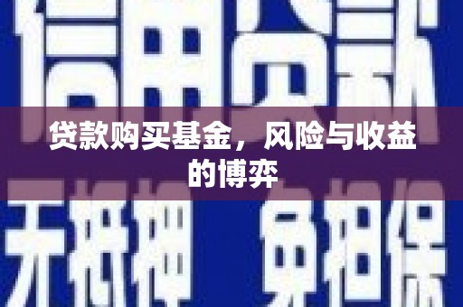 磴口贷款购买基金，风险与收益的博弈