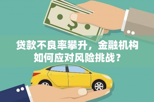 磴口贷款不良率攀升，金融机构如何应对风险挑战？