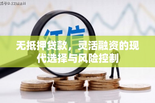 磴口无抵押贷款，灵活融资的现代选择与风险控制