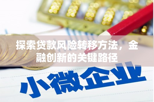 磴口探索贷款风险转移方法，金融创新的关键路径