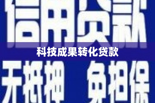 磴口科技成果转化贷款