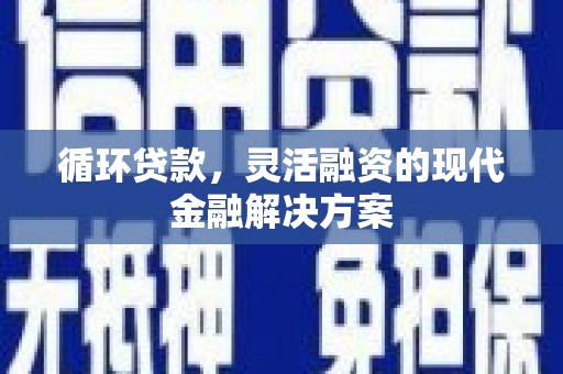 磴口循环贷款，灵活融资的现代金融解决方案