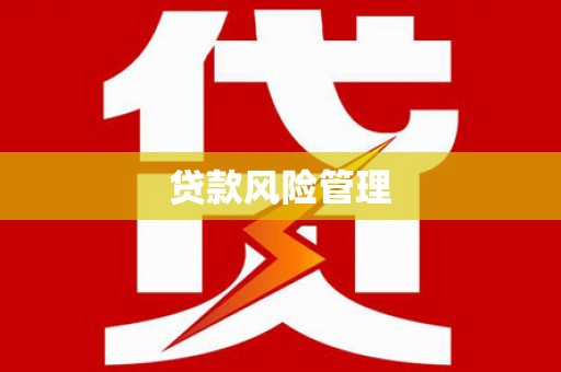 磴口贷款风险管理