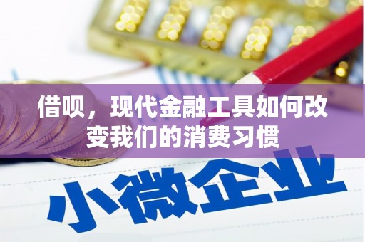 磴口借呗，现代金融工具如何改变我们的消费习惯