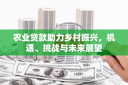 磴口农业贷款助力乡村振兴，机遇、挑战与未来展望
