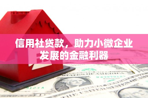 磴口信用社贷款，助力小微企业发展的金融利器