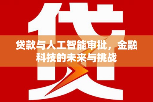 磴口贷款与人工智能审批，金融科技的未来与挑战