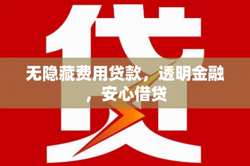 磴口无隐藏费用贷款，透明金融，安心借贷