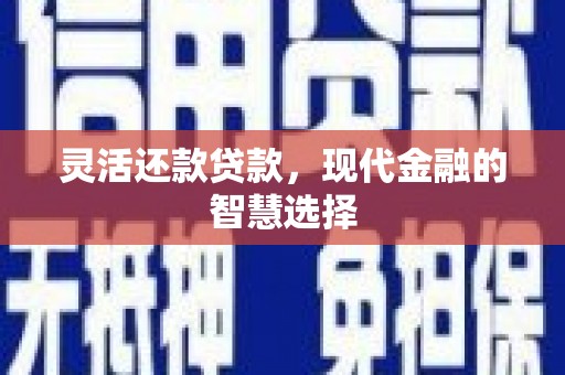 磴口灵活还款贷款，现代金融的智慧选择