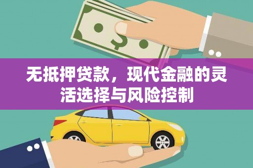 磴口无抵押贷款，现代金融的灵活选择与风险控制