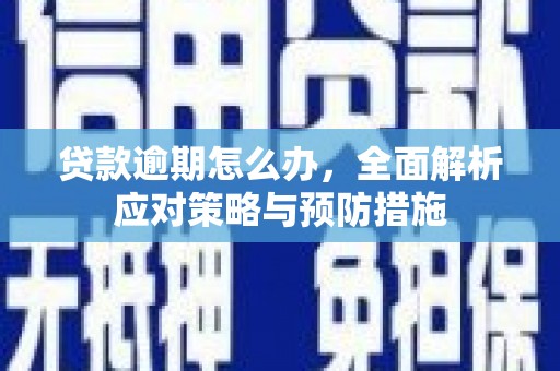 磴口贷款逾期怎么办，全面解析应对策略与预防措施