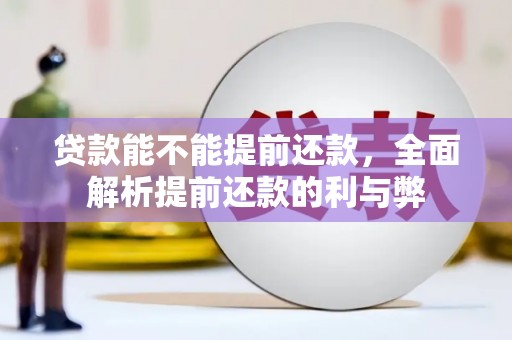 磴口贷款能不能提前还款，全面解析提前还款的利与弊