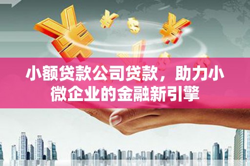 磴口小额贷款公司贷款，助力小微企业的金融新引擎