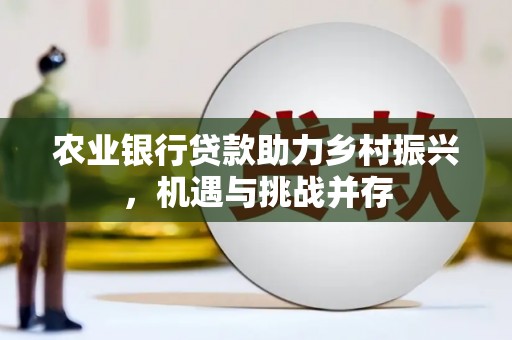 磴口农业银行贷款助力乡村振兴，机遇与挑战并存